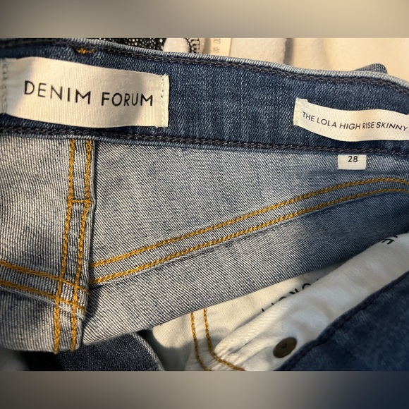 Denim Forum Lola High Rise Skinny Jeans - Picture 5 of 8